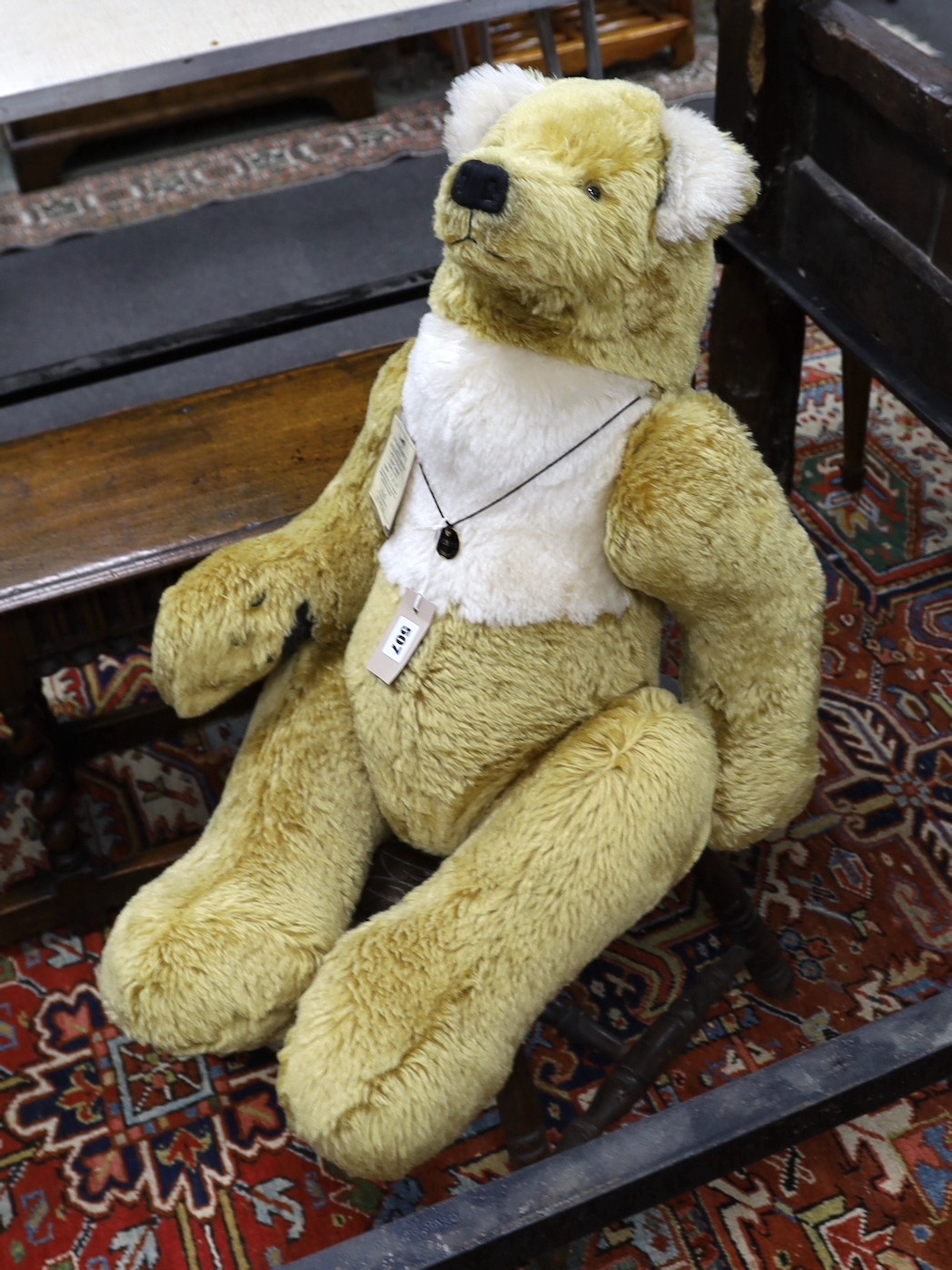 A large Deans Teddy bear, ‘Crème Caramel’